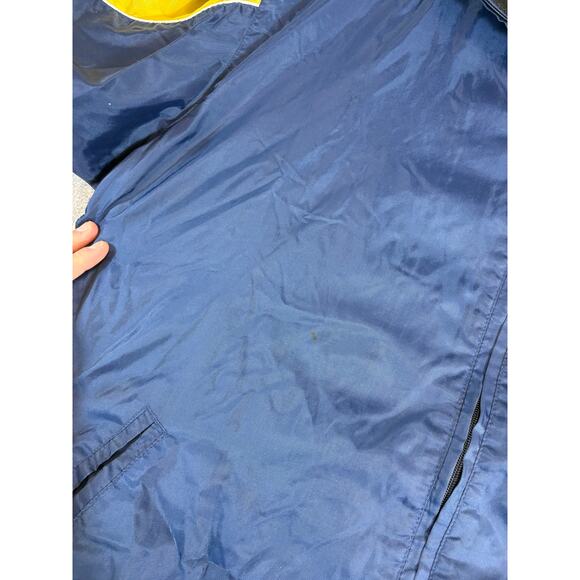 VTG 90s G-III Indiana Pacers Windbreaker Jacket Mens Blue Yellow NBA Sports XL - Picture 7 of 10